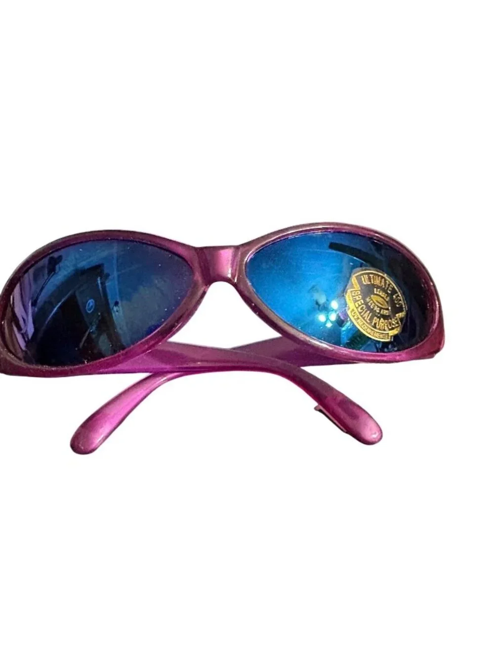Oval Purple Sunglasses With Ultimate 400 UV Protection Lenses New Summer Y2K